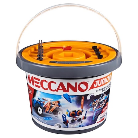 Meccano Meccano Junior Open Ended Bucket Multicolored 150 pc 6055102